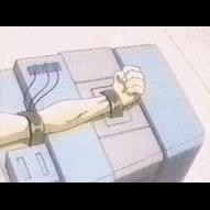 Quite a long gif, but it's worth it. I never saw a single drop of blood in Gundam Wing, which alienated it from me and failed to gain the respect it deserved. Surprised there were even sweatdrops!!!